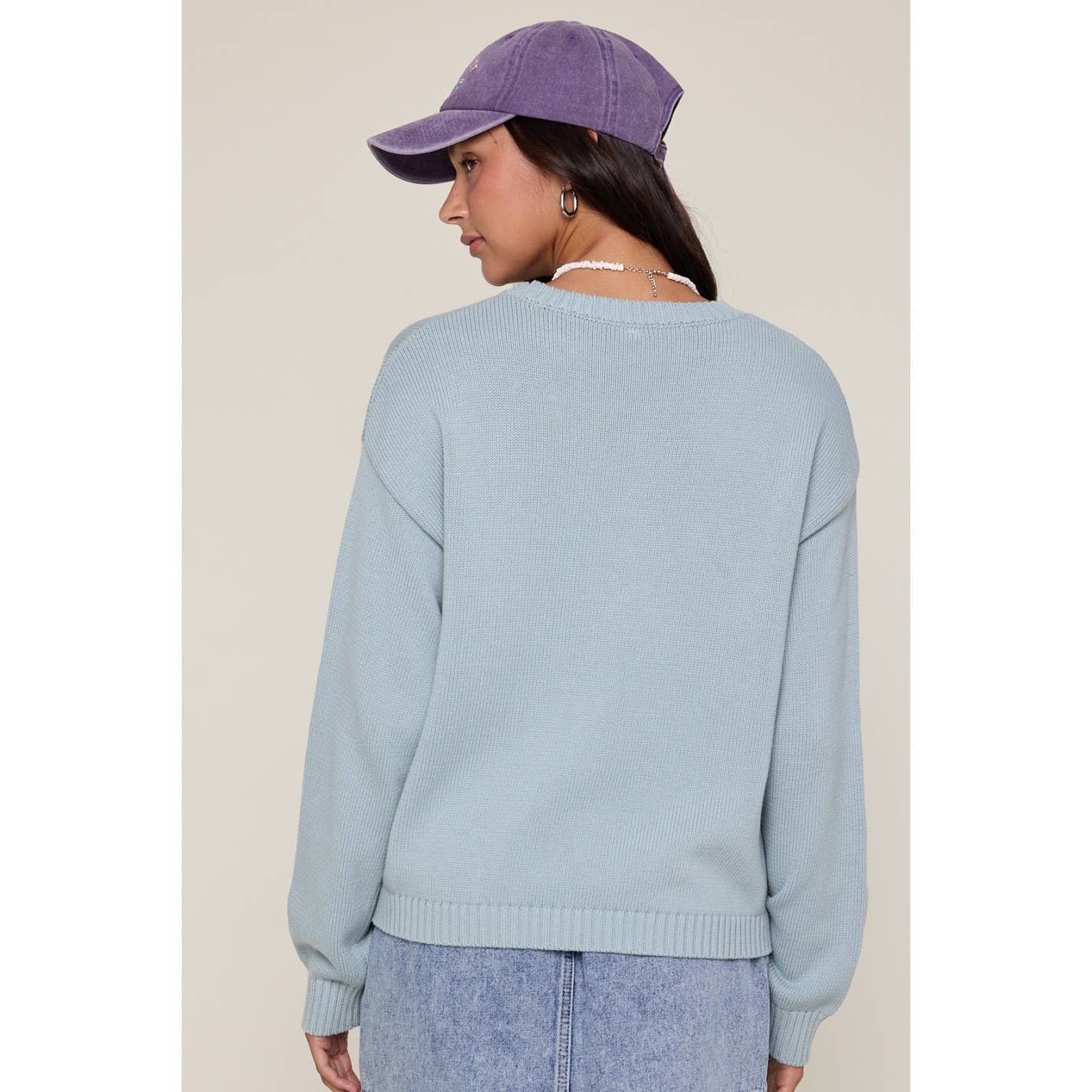Wishlist Apparel - 'FISH' GRAPHIC COASTAL CREWNECK SWEATER / WL25-12103