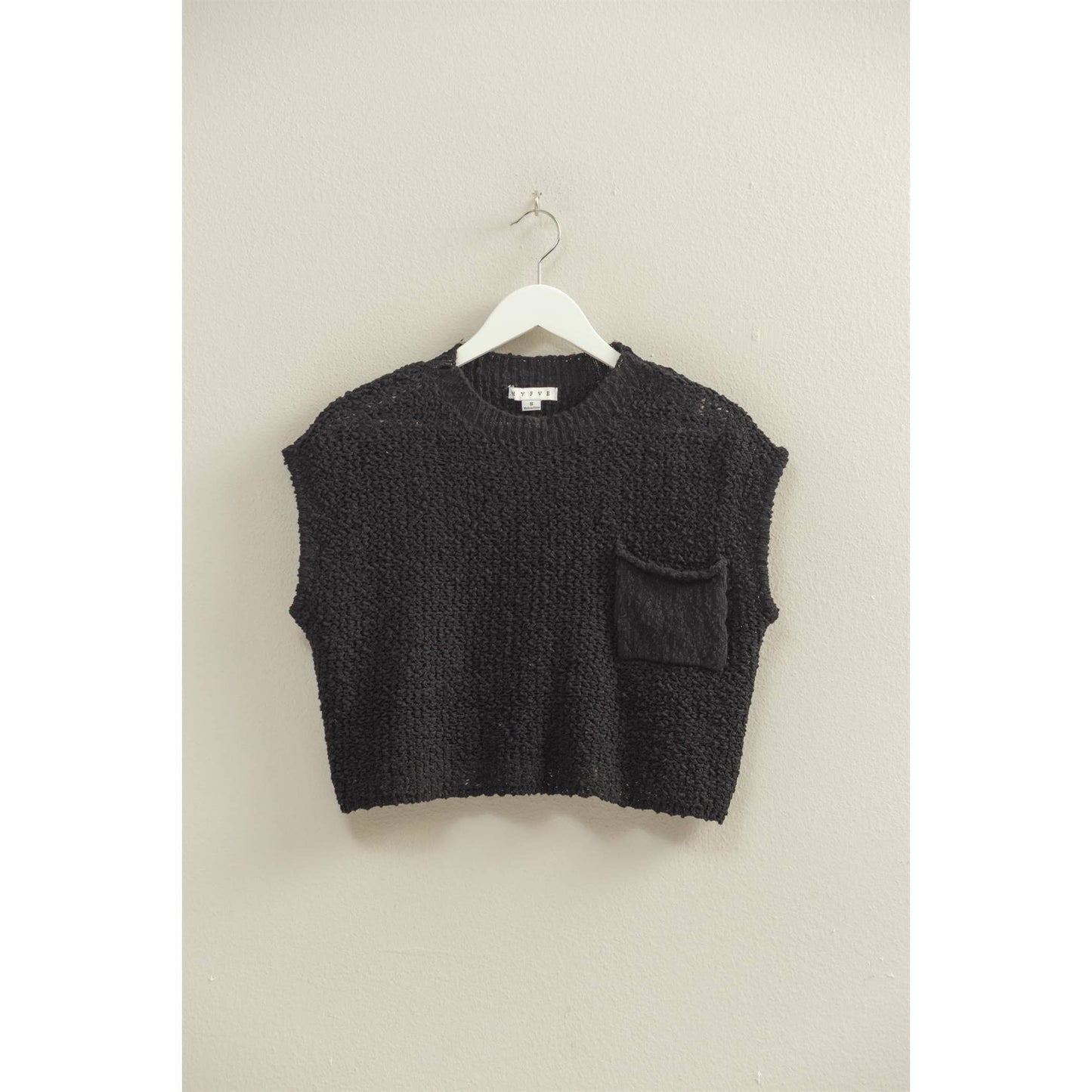 Pocket Detail Sweater Top