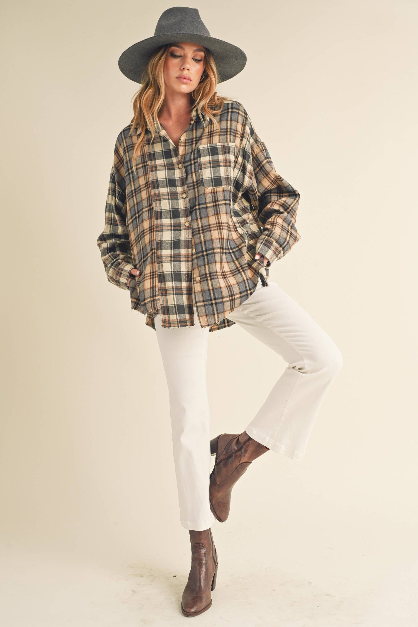 845AN Noelle Flannel Shirt 1