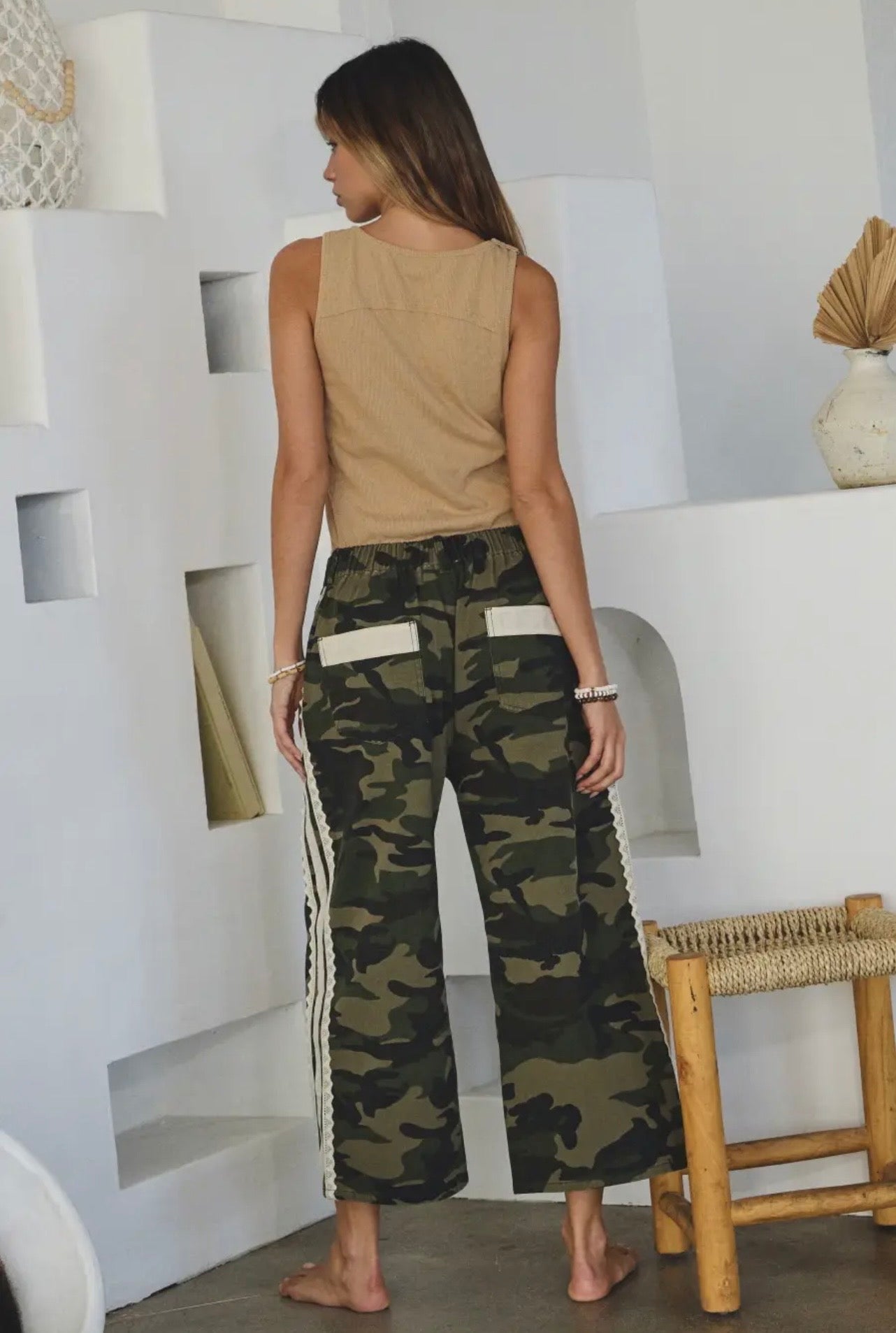 camo lace pant