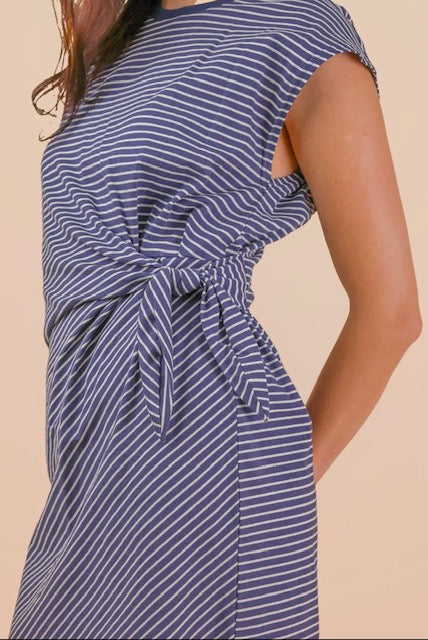 Knit stripe dress