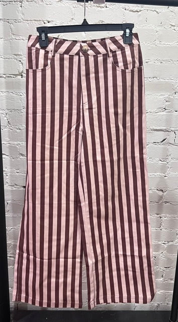 Brown/tan stripe pant
