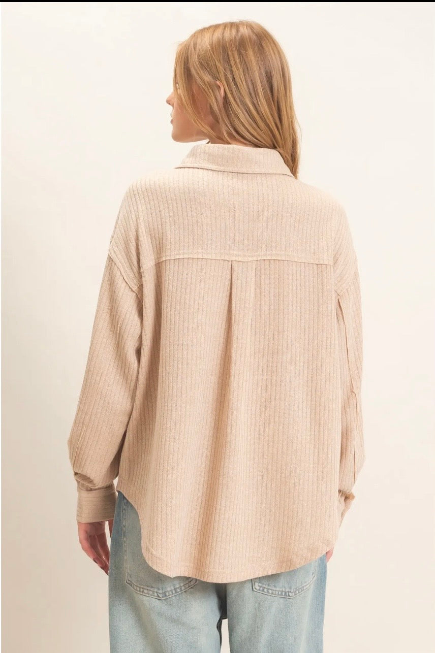 Corduroy button up shirt