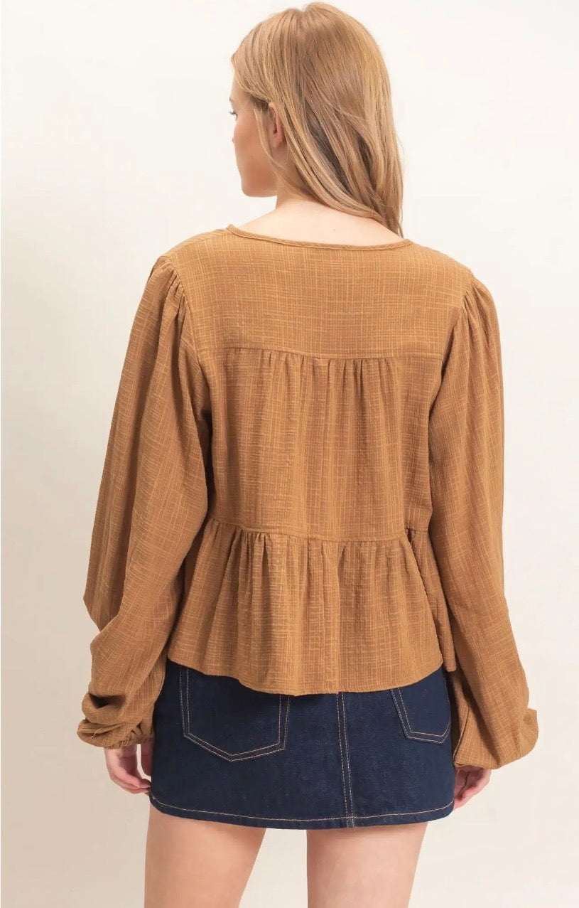 Peplum top