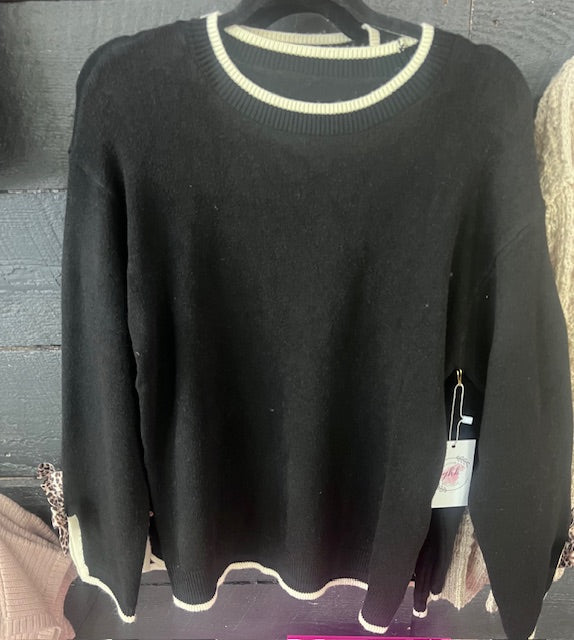 Sweater with bows on wrist