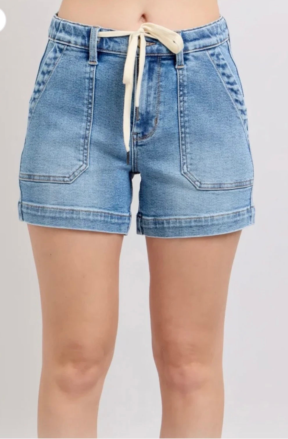 Judy Blue HW vintage wash jogger short