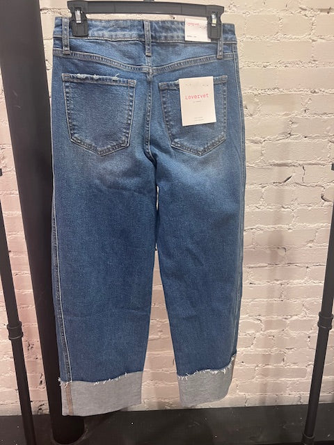 Lovervet jean barrel jean