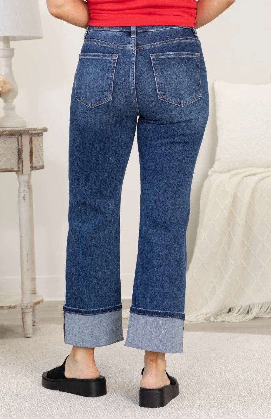 Risen dark wash ankle