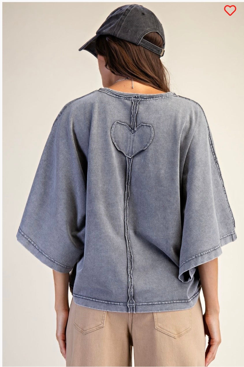 Mineral washed shirt