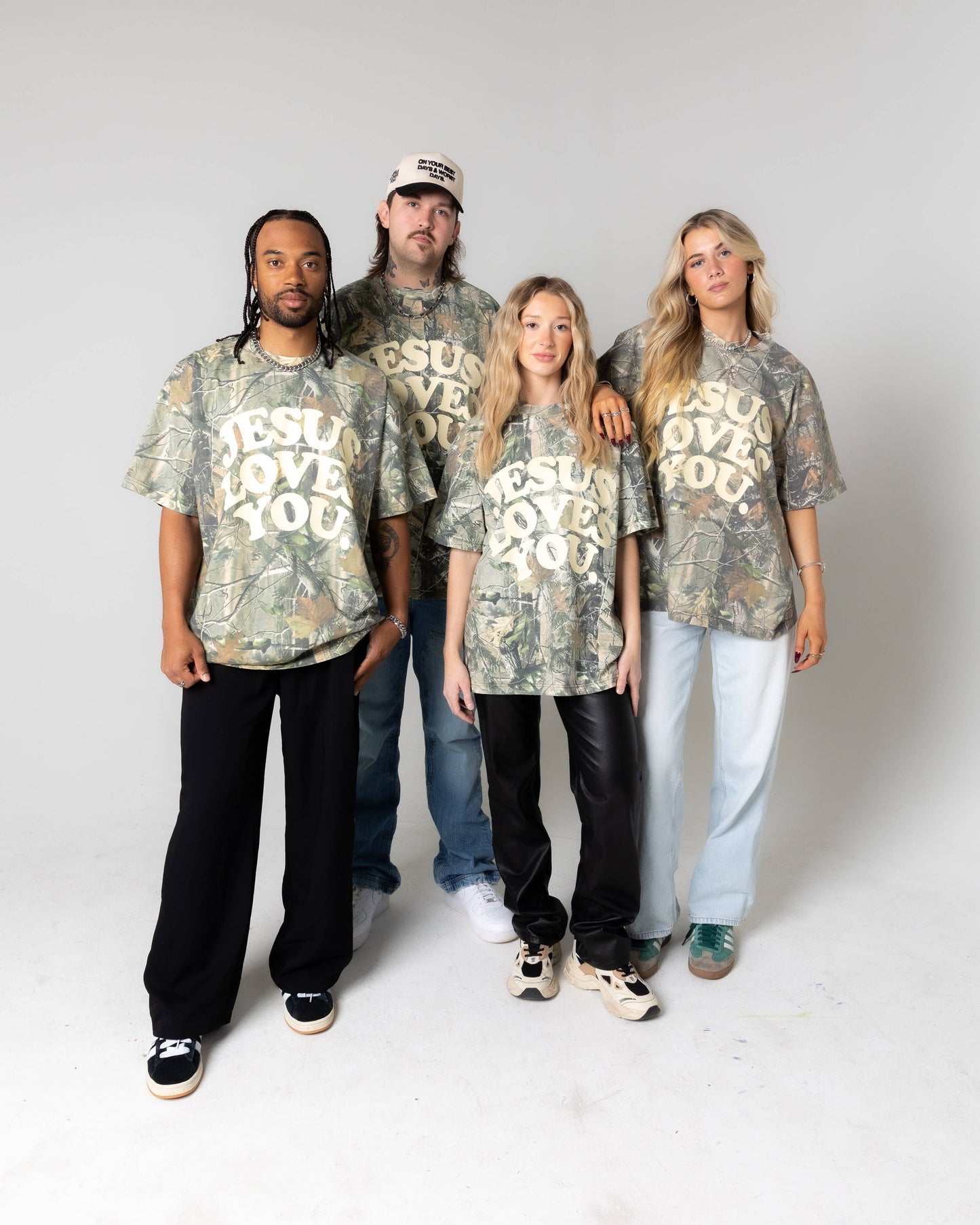 Jesus Loves You Company - LMTD || Heavyweight Camo Tee || Oversized {Ready To Ship}