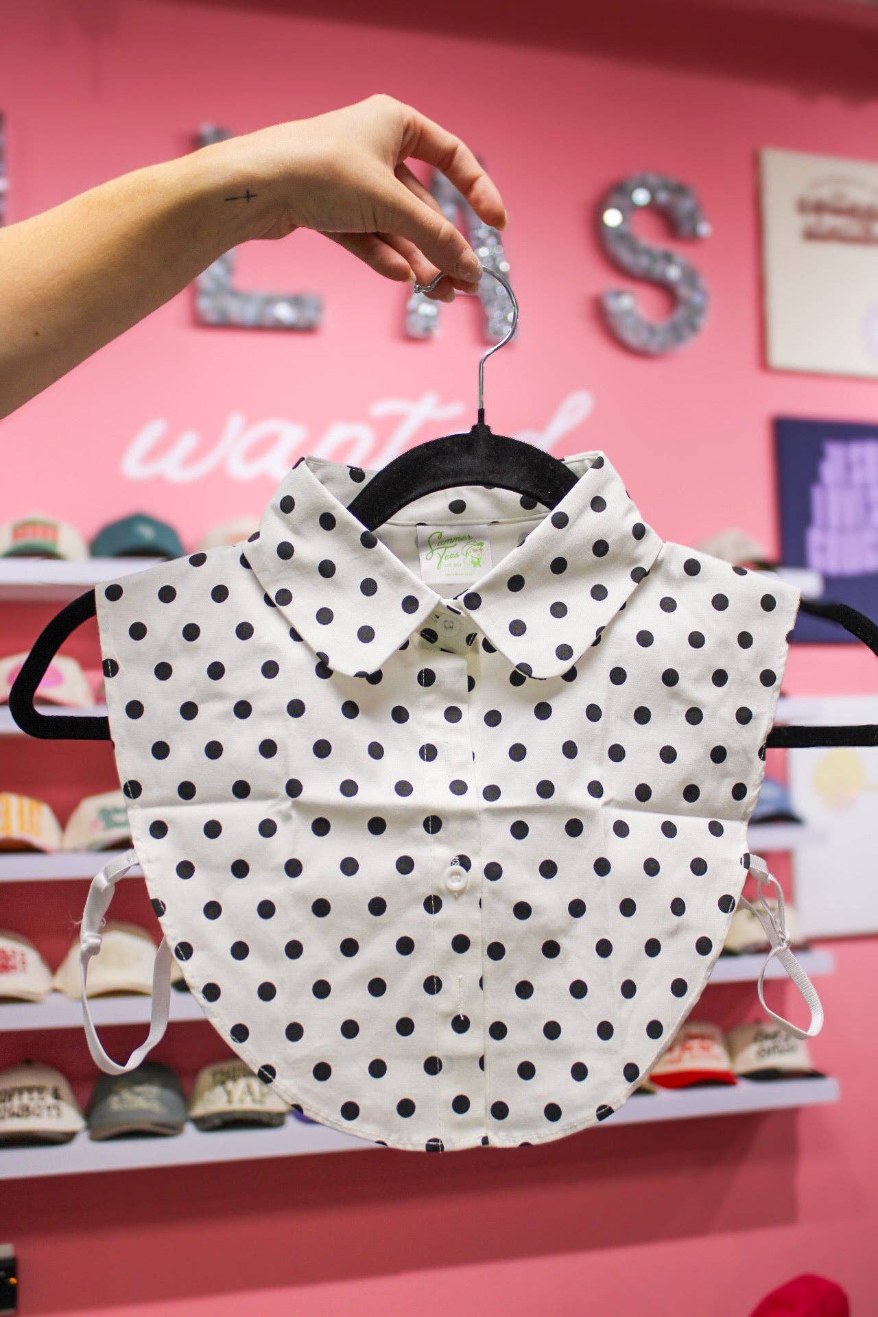Summer Tees - POLKA DOT COLLAR