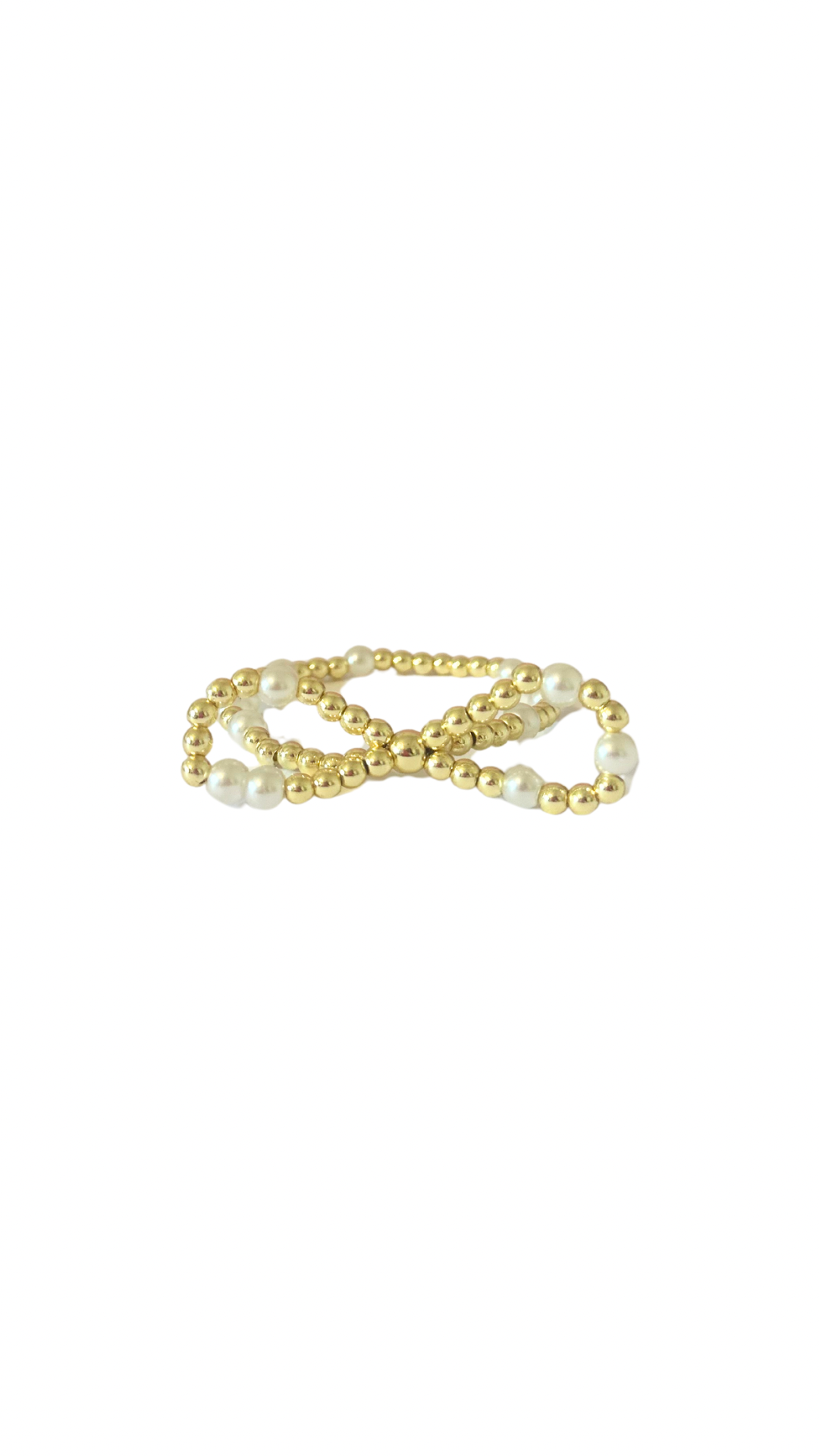 The Clara Bow- Gold & Pearls