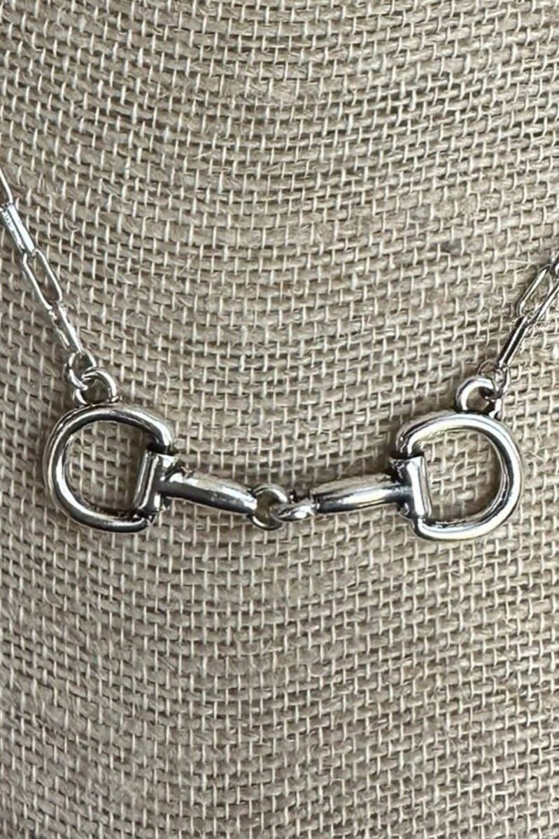 Wholesale Accessory Market - TIPI Bridle Line Silvertone Necklace