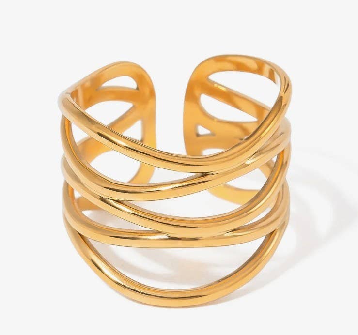 18K STAINLESS STEEL TARNISH FREE RINGS | 40R110