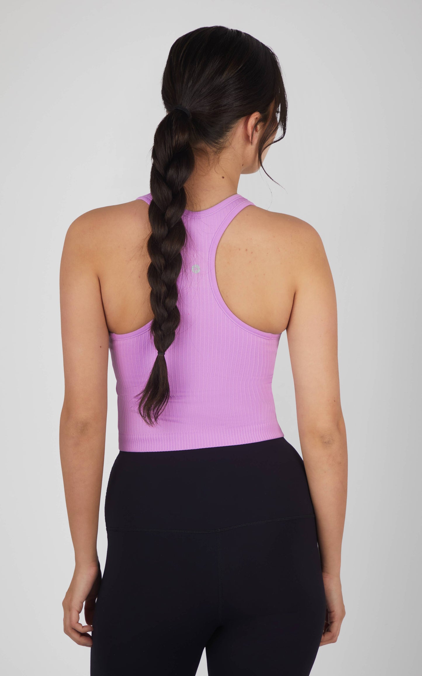 Women's Essential Rib Seamless Racerback Tank with Inner Bra