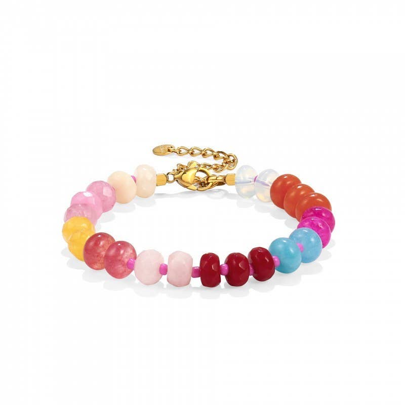 JOSSLYN by wall to wall - BOHO RESIN BEADED BRACELET | 40B5247