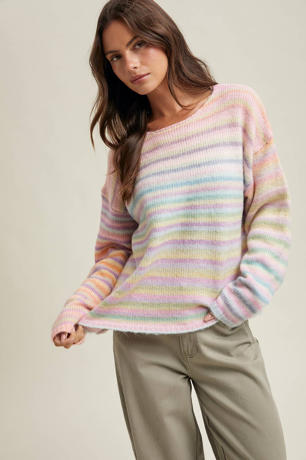 Wishlist Apparel - RAINBOW KNIT SWEATER / WL25-11416