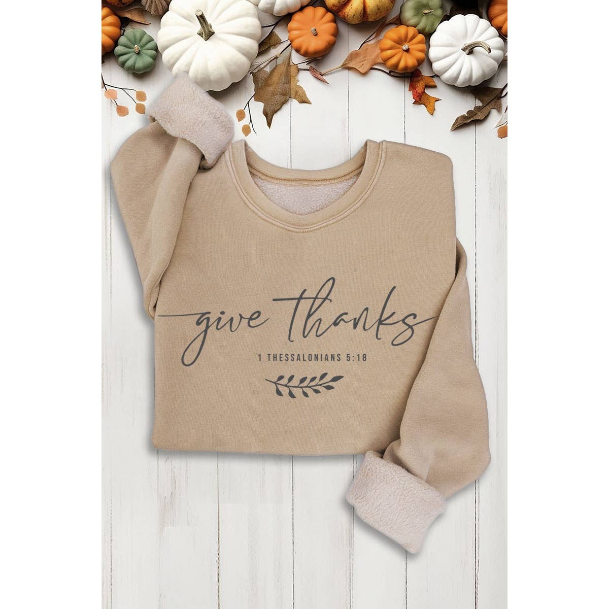 GIVE THANKS MINERAL SWEATSHIRTS
