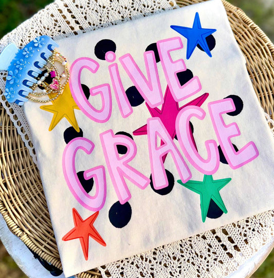 Downtown Darling Wholesale - Give Grace Tee (Ivory)