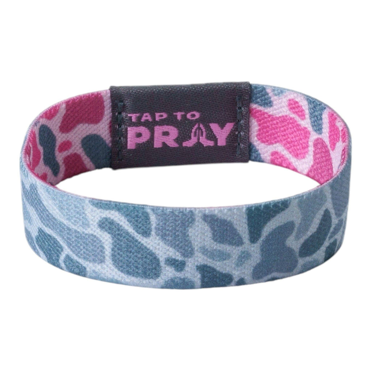 Tap To Pray - Tap To Pray® Wristband – River Rock Camo - Pink & Ash