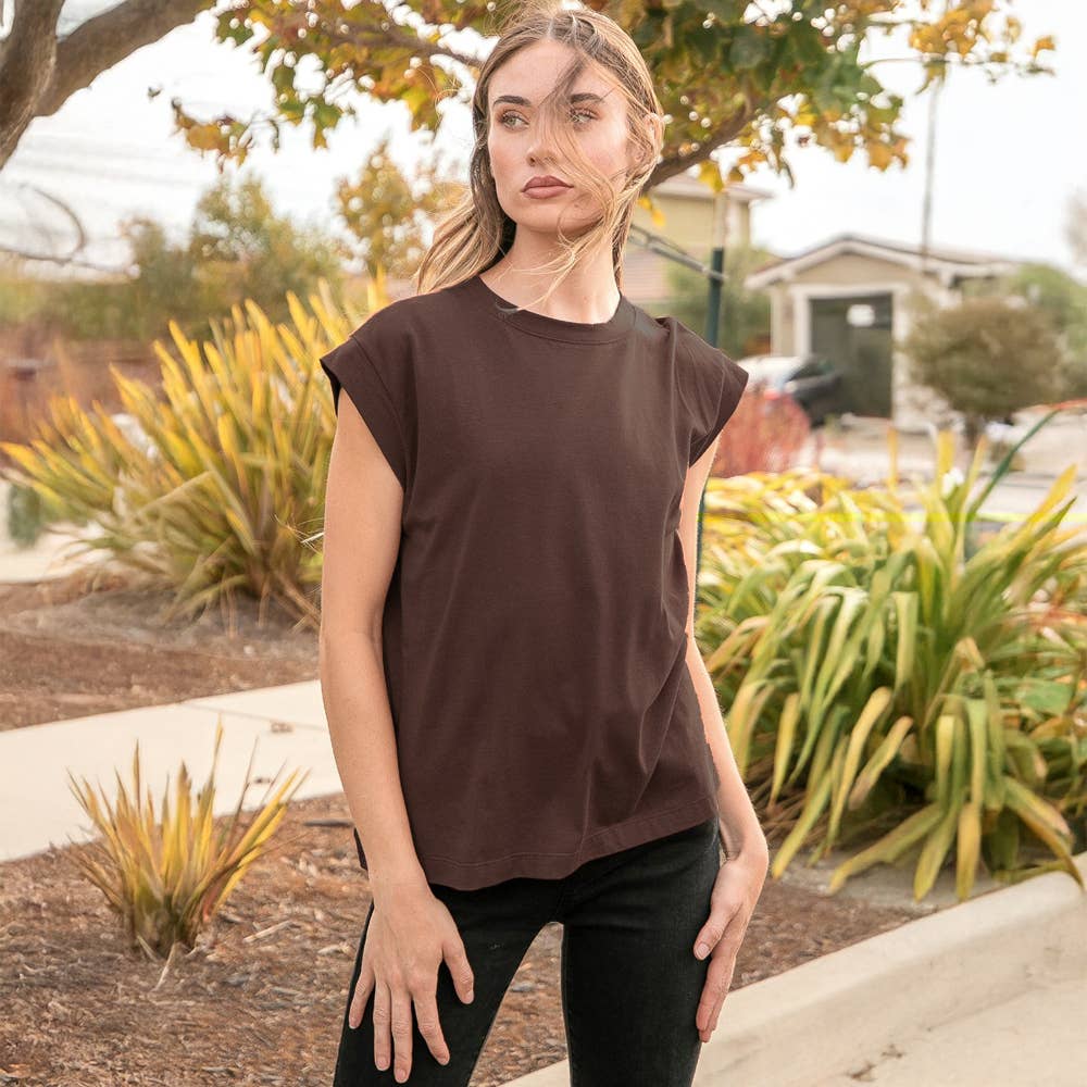 Les Amis - Short Sleeve Solid Top