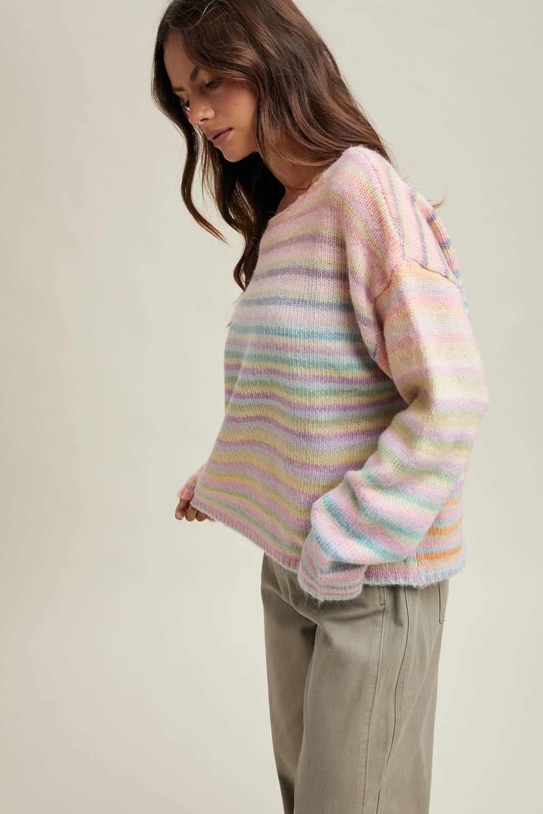 Wishlist Apparel - RAINBOW KNIT SWEATER / WL25-11416