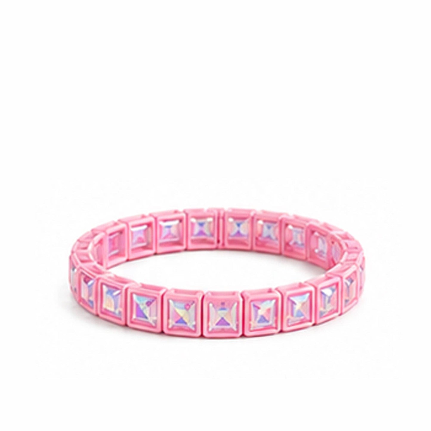 Girlie Girl Originals - BR-RS-1002 Lt Pink Rhinestone Bracelet