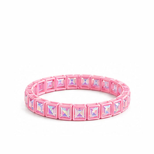 Girlie Girl Originals - BR-RS-1002 Lt Pink Rhinestone Bracelet