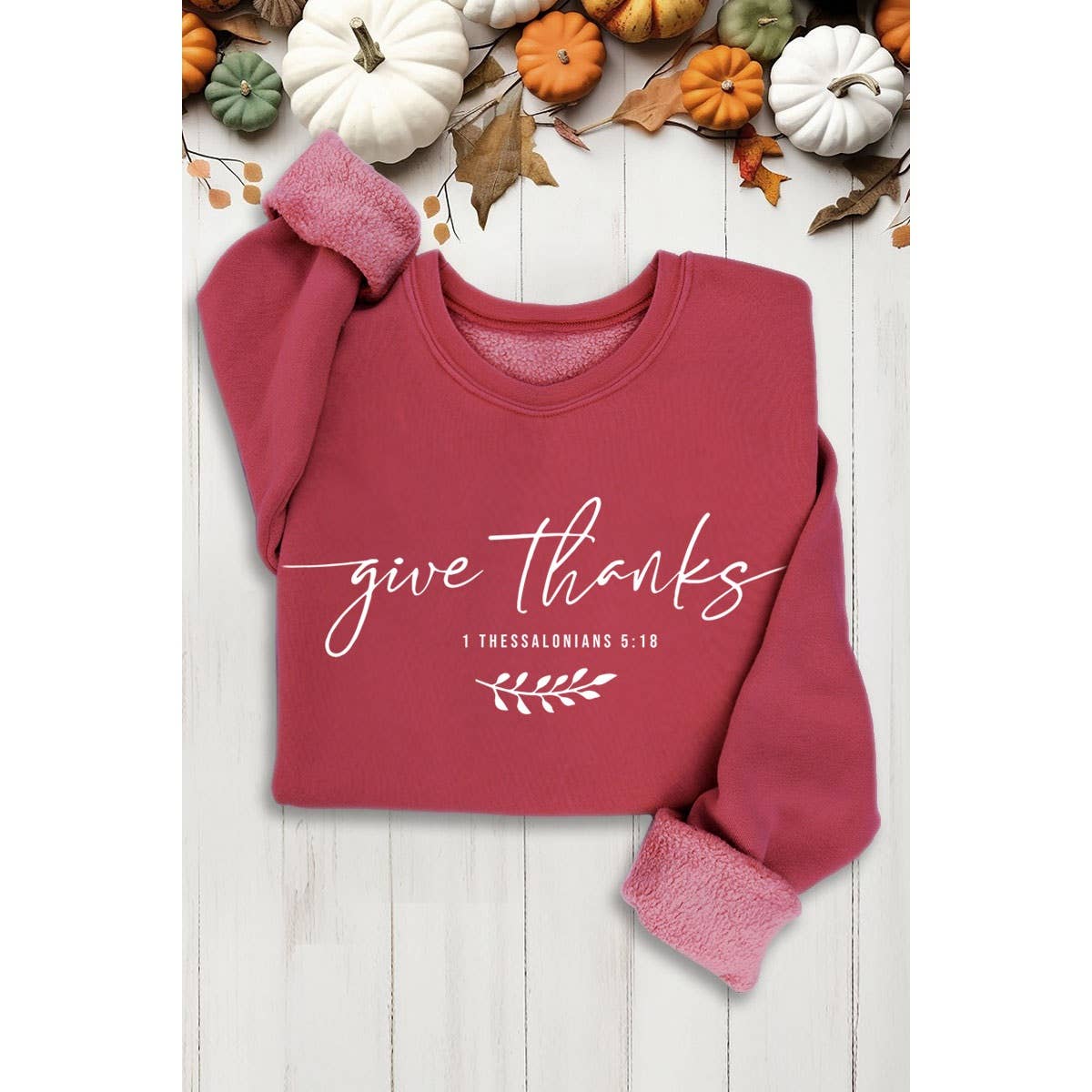 GIVE THANKS MINERAL SWEATSHIRTS