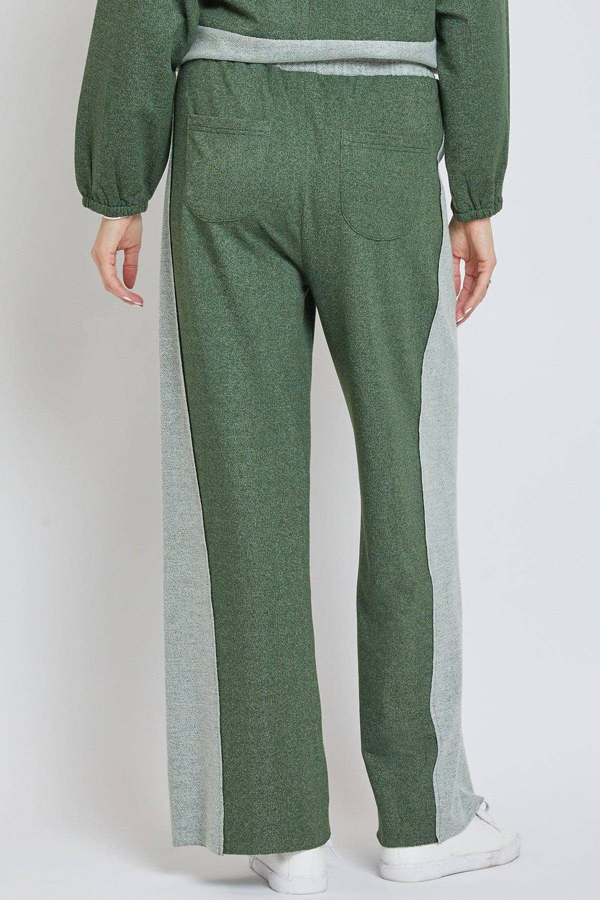 Pull On Wide Leg Pant with Raw Edge Hem-WP896RT