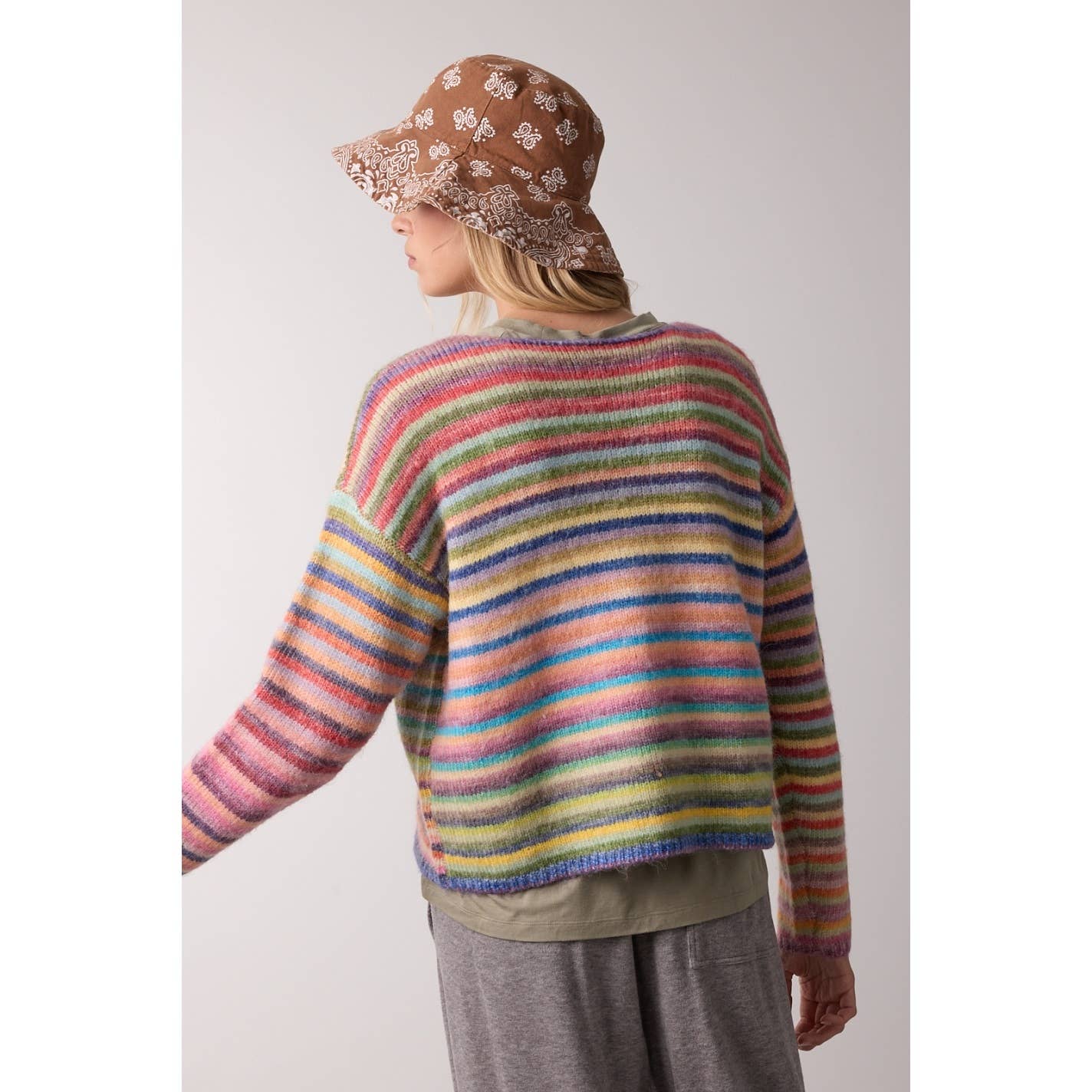 Wishlist Apparel - RAINBOW KNIT SWEATER / WL25-11416