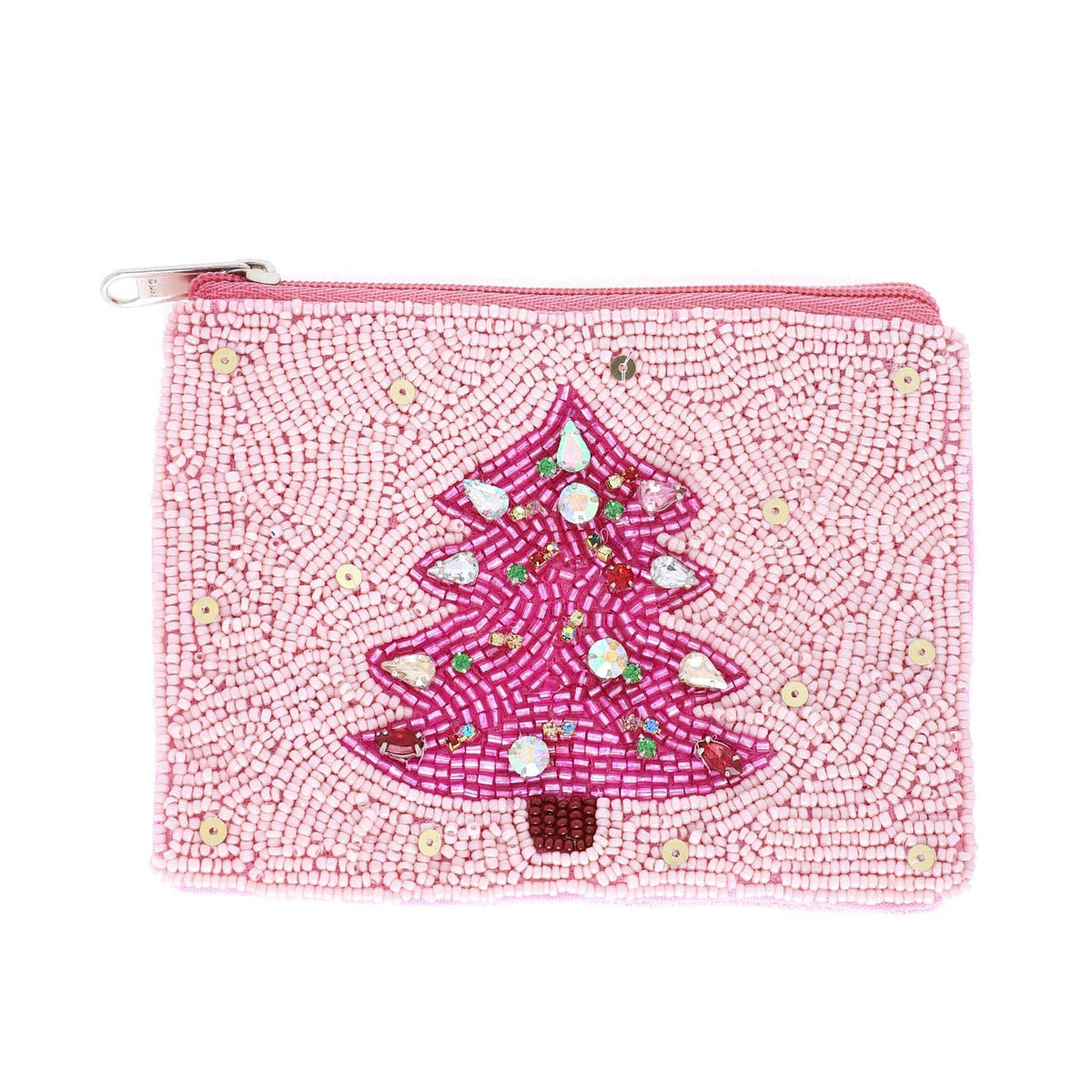 SP Sophia Collection - Christmas Tree Beaded Coin Bag