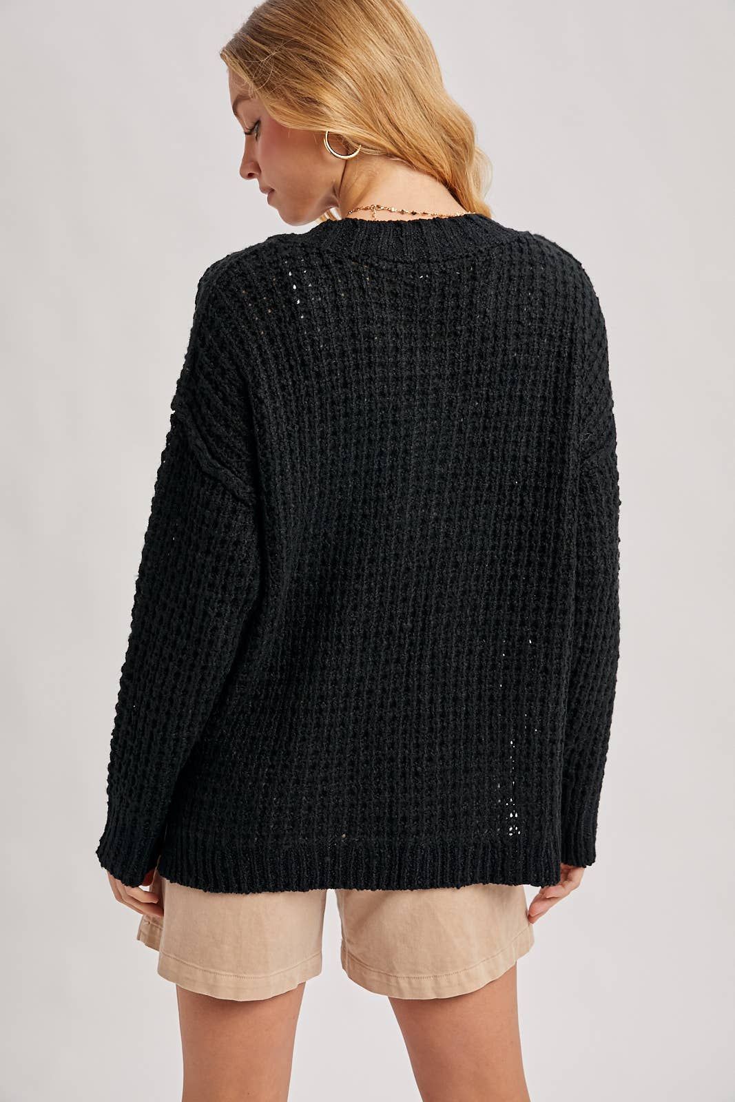 THERMAL HENELY SWEATER TOP