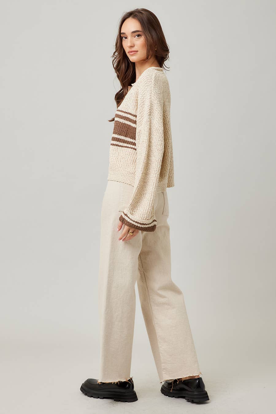 Striped Long Sleeve Sweater