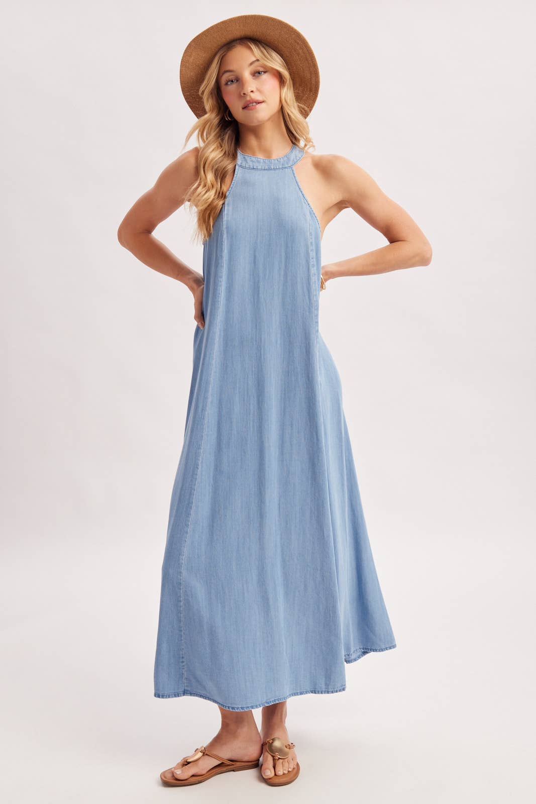 HALTER MAXI DRESS D03122