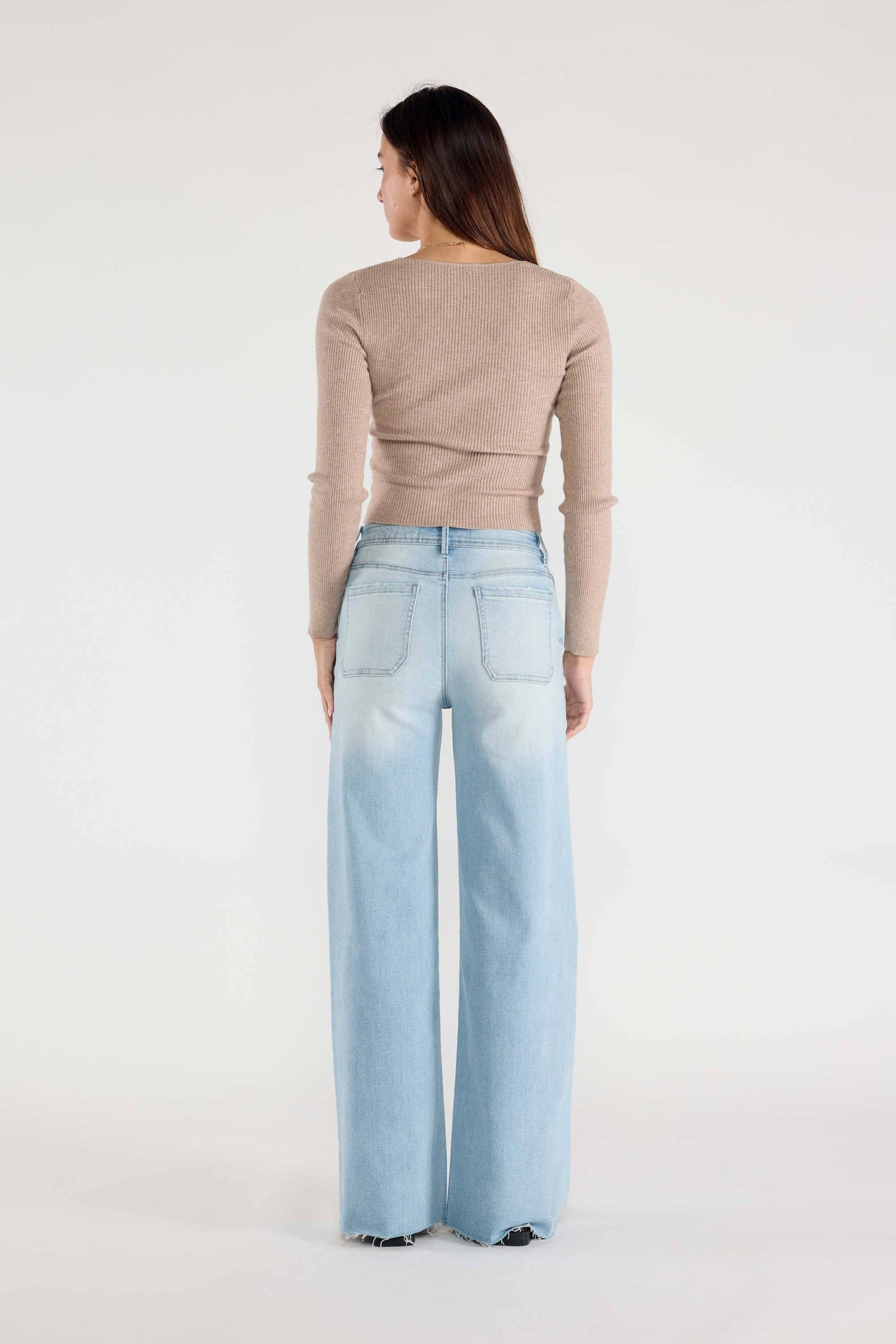 OPEN PACK Relaxed Wide Jeans Waist String XP7004
