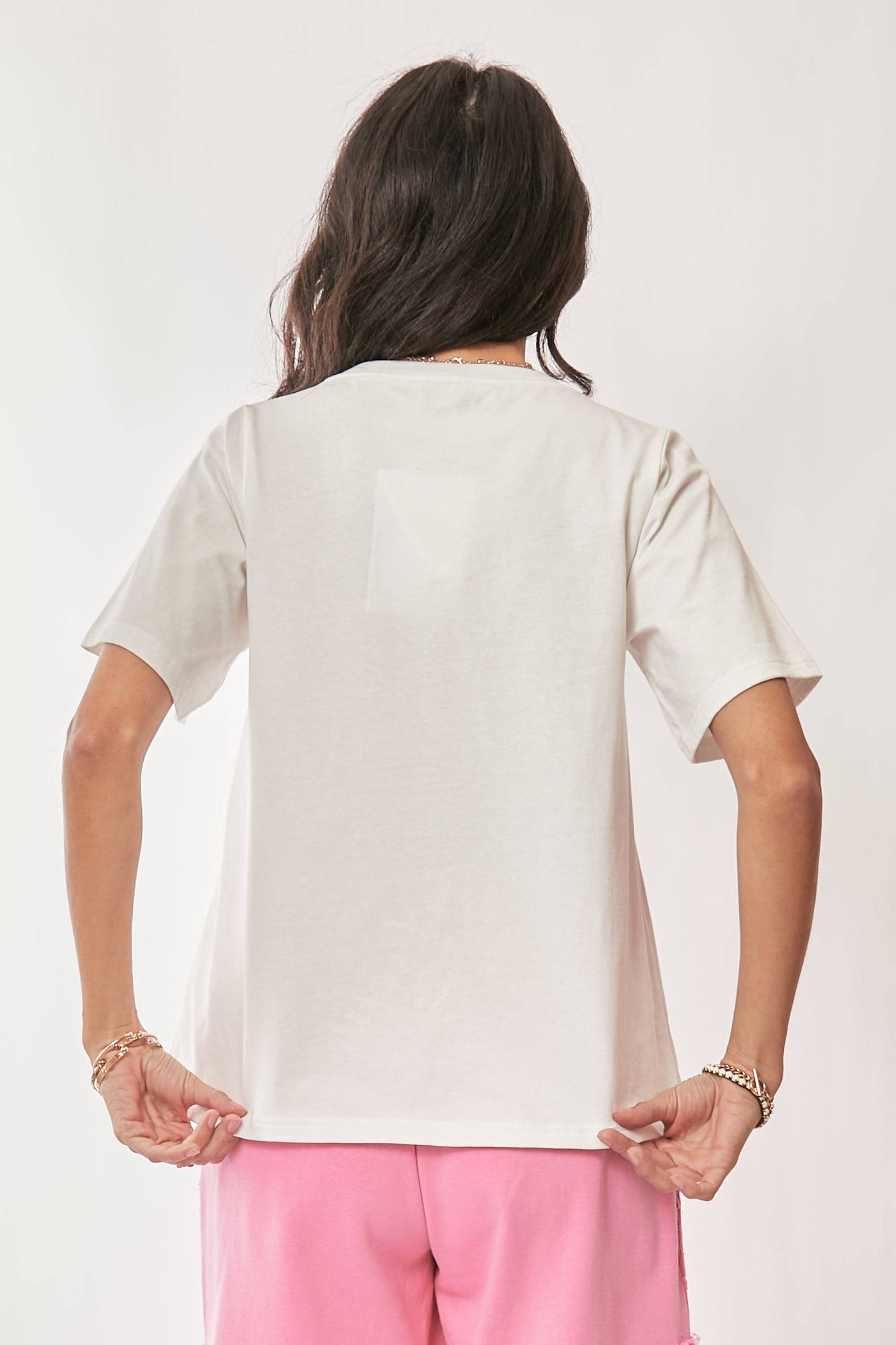Davi & Dani - FLOWER MARKET WITH FLORAL GRAPHIC PRINT KNIT TOP