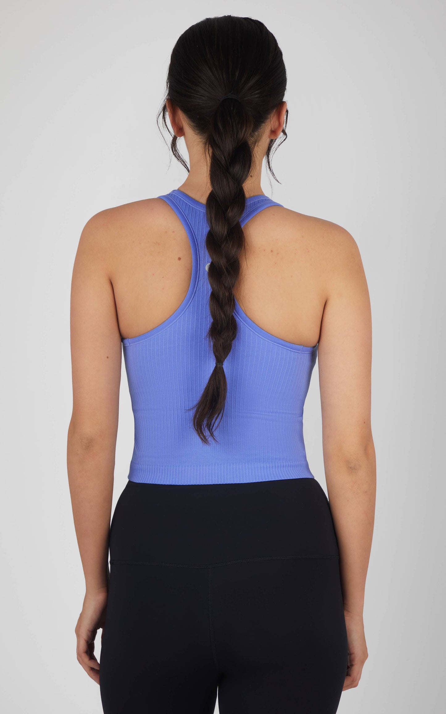Women's Essential Rib Seamless Racerback Tank with Inner Bra