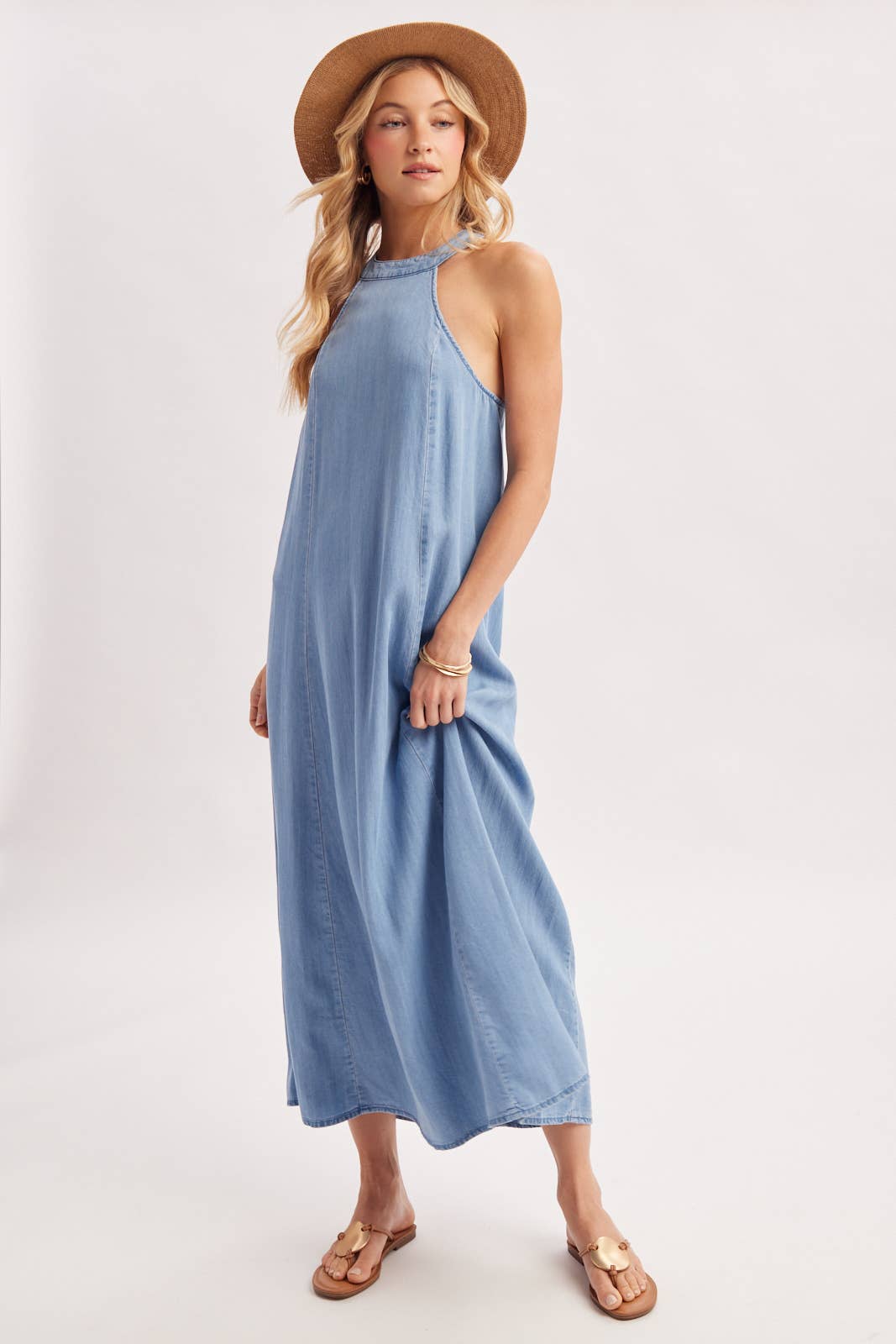 HALTER MAXI DRESS D03122