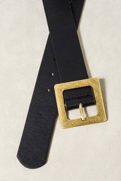 JOSSLYN by wall to wall - CLASSIC OVERSIZED SQUARE BUCKLE BELTS | 40BT604