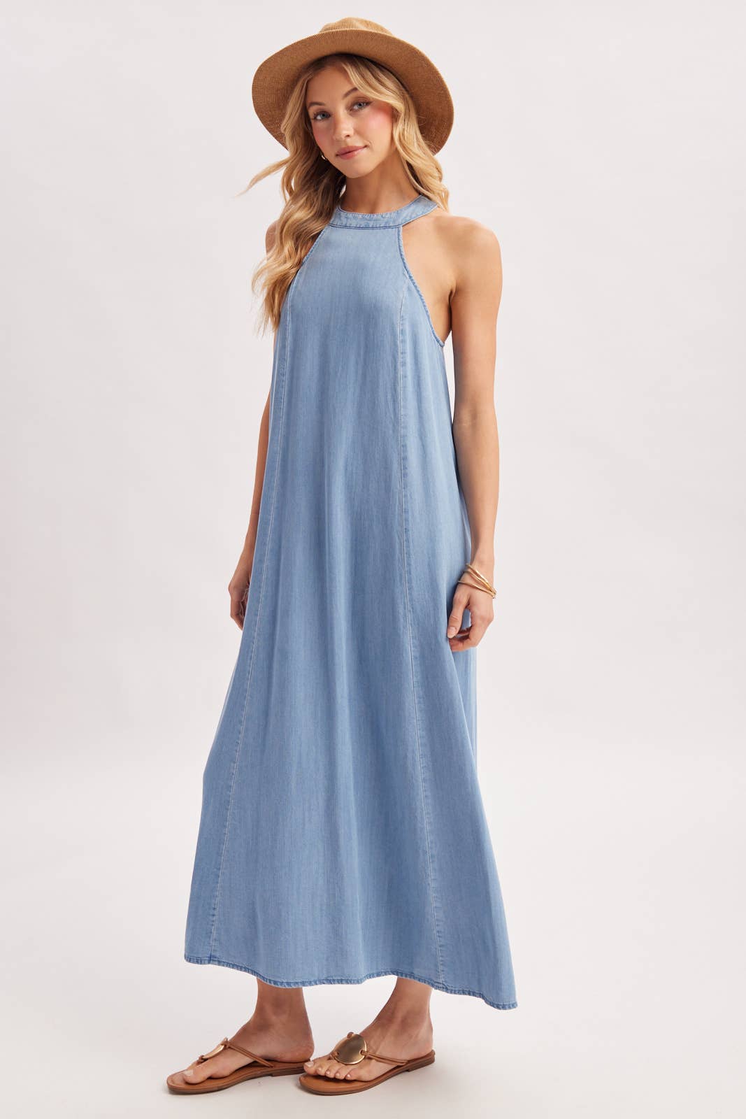 HALTER MAXI DRESS D03122
