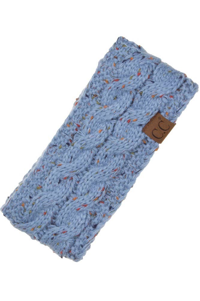 C.C Chunky Knit Confetti Sherpa Lined Headband