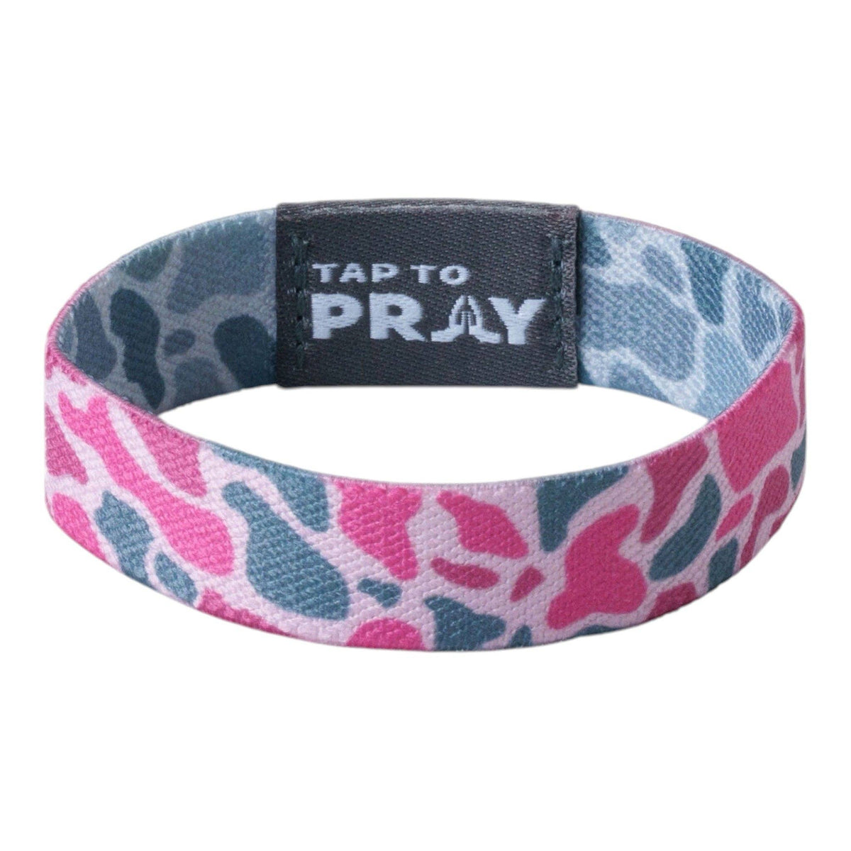 Tap To Pray - Tap To Pray® Wristband – River Rock Camo - Pink & Ash
