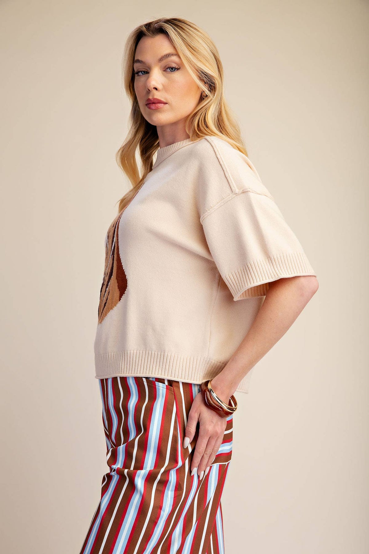 Glam - Western Horse Crew Neck Sweater