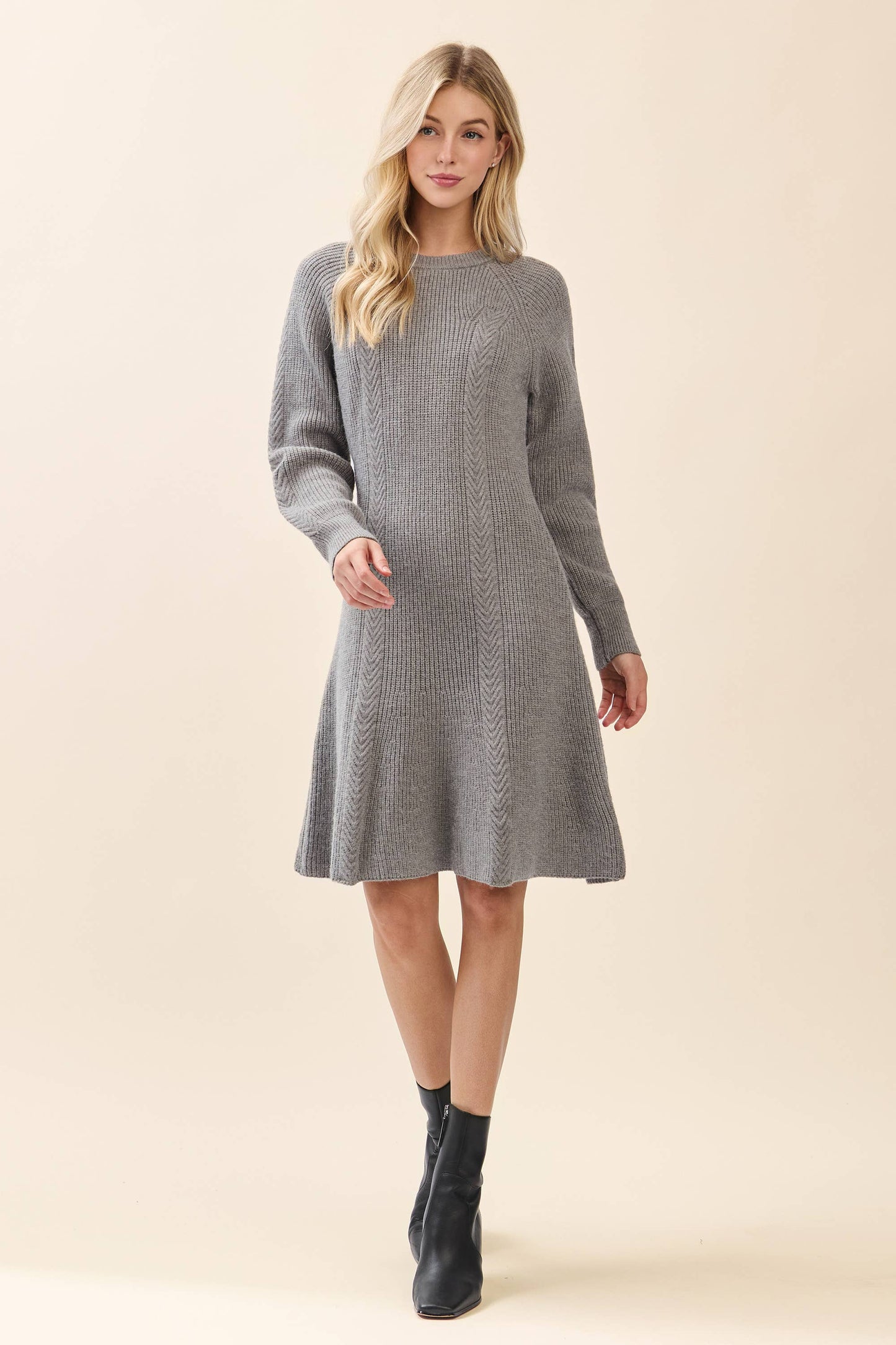Ribbed Knit Sweater Dress OD52027