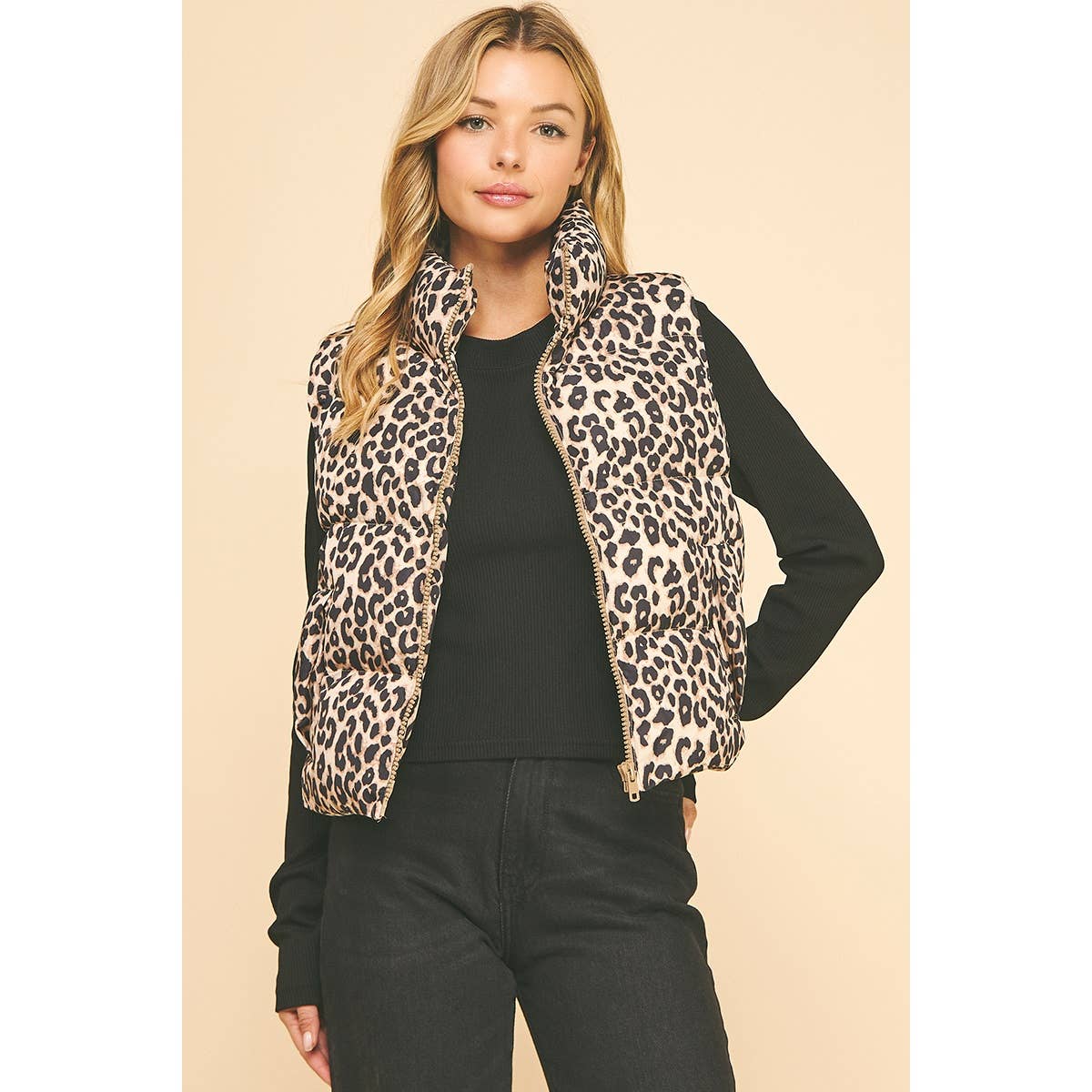 Animal Chic Puff Vest