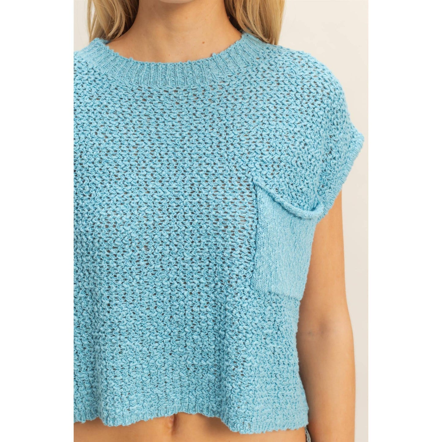 Pocket Detail Sweater Top