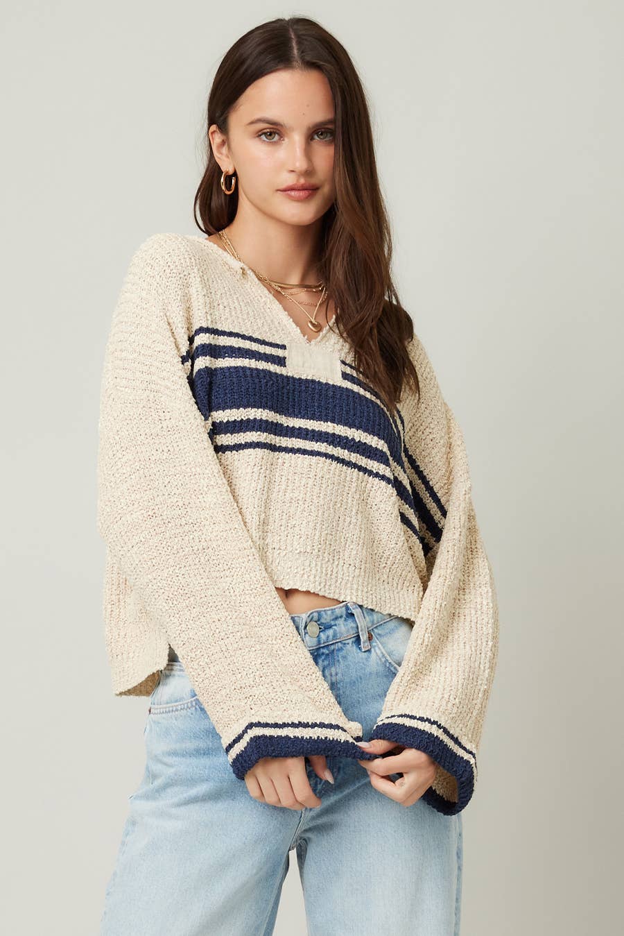 Striped Long Sleeve Sweater