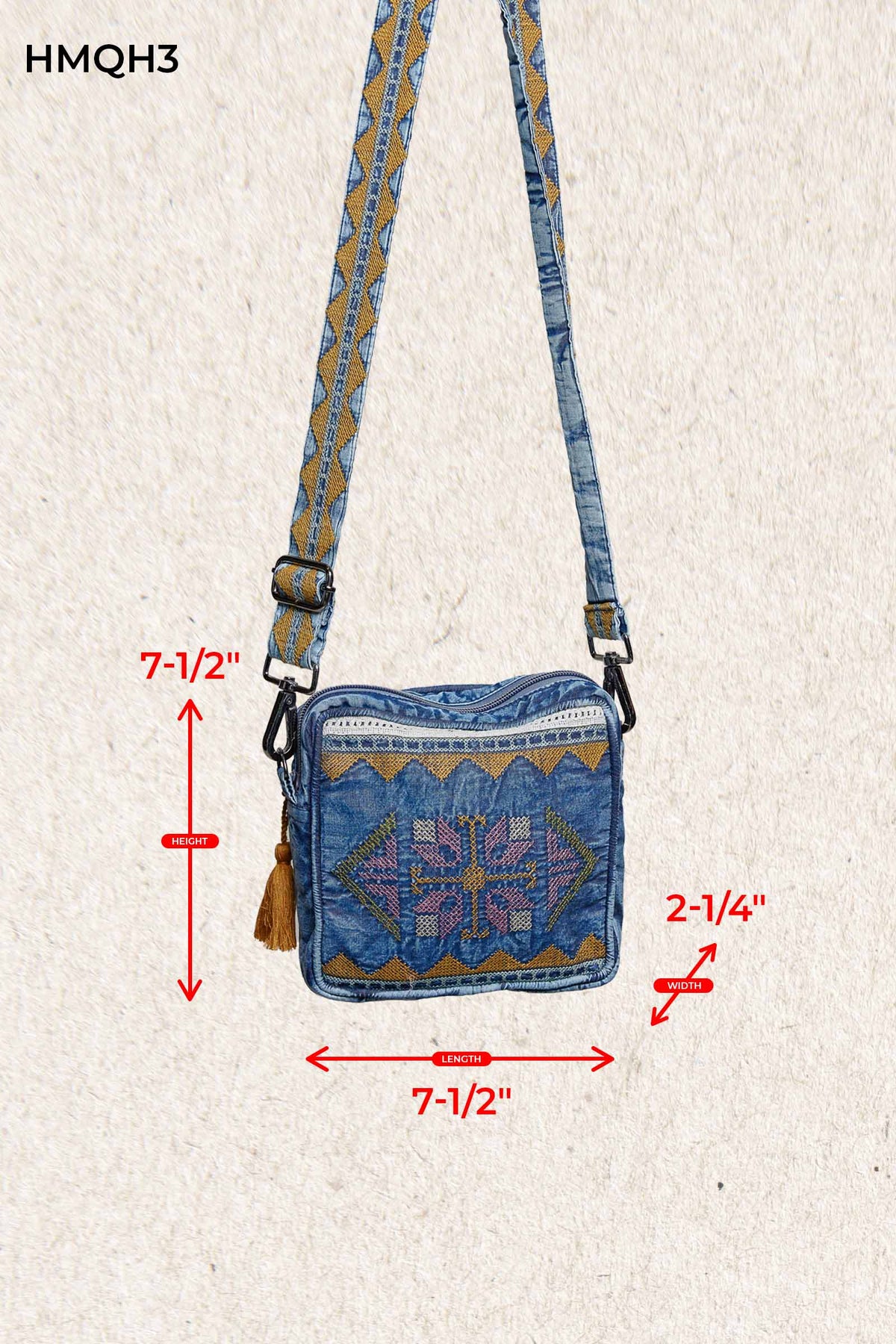Pol Clothing - Boheme Denim Mini Crossbody Bag