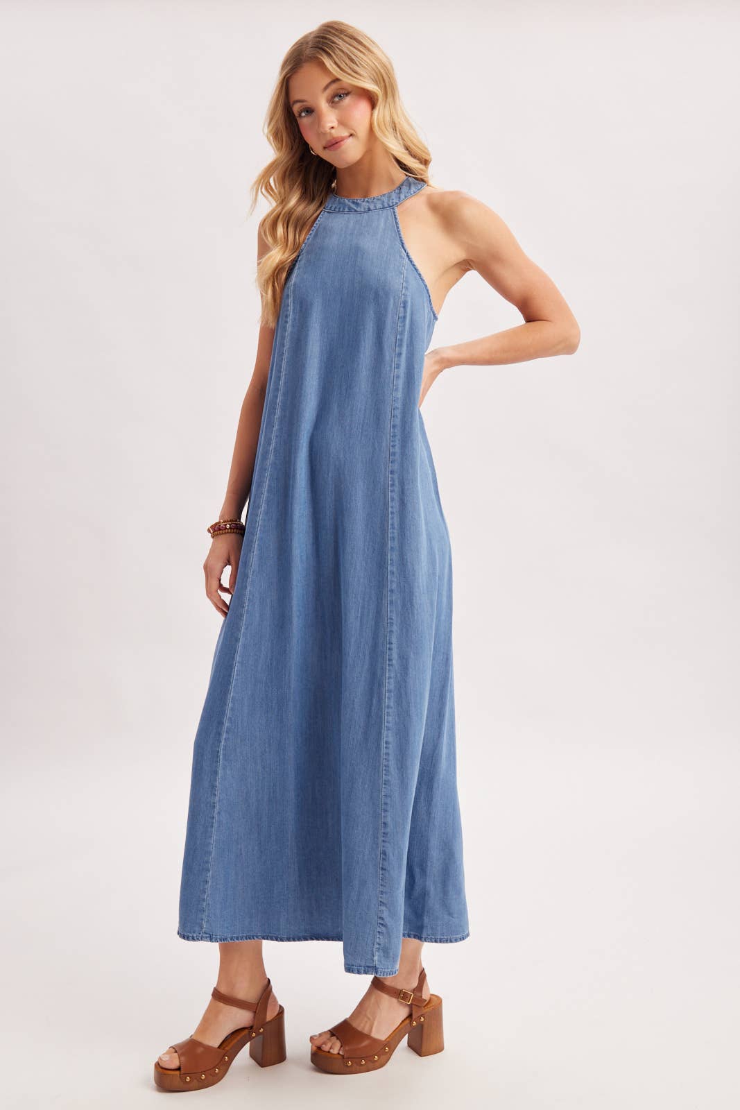 HALTER MAXI DRESS D03122